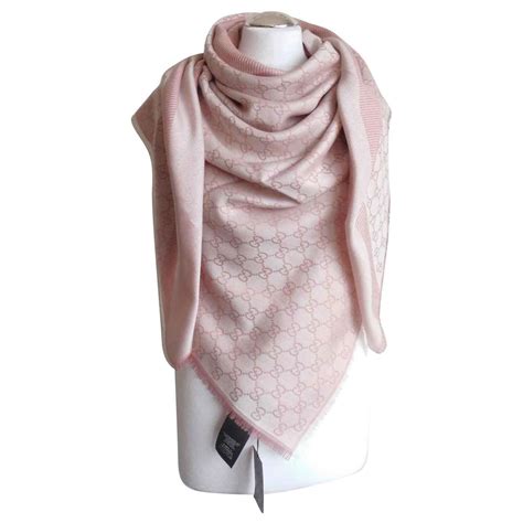 gucci silk & wood cady pink|gucci silk scarves for women.